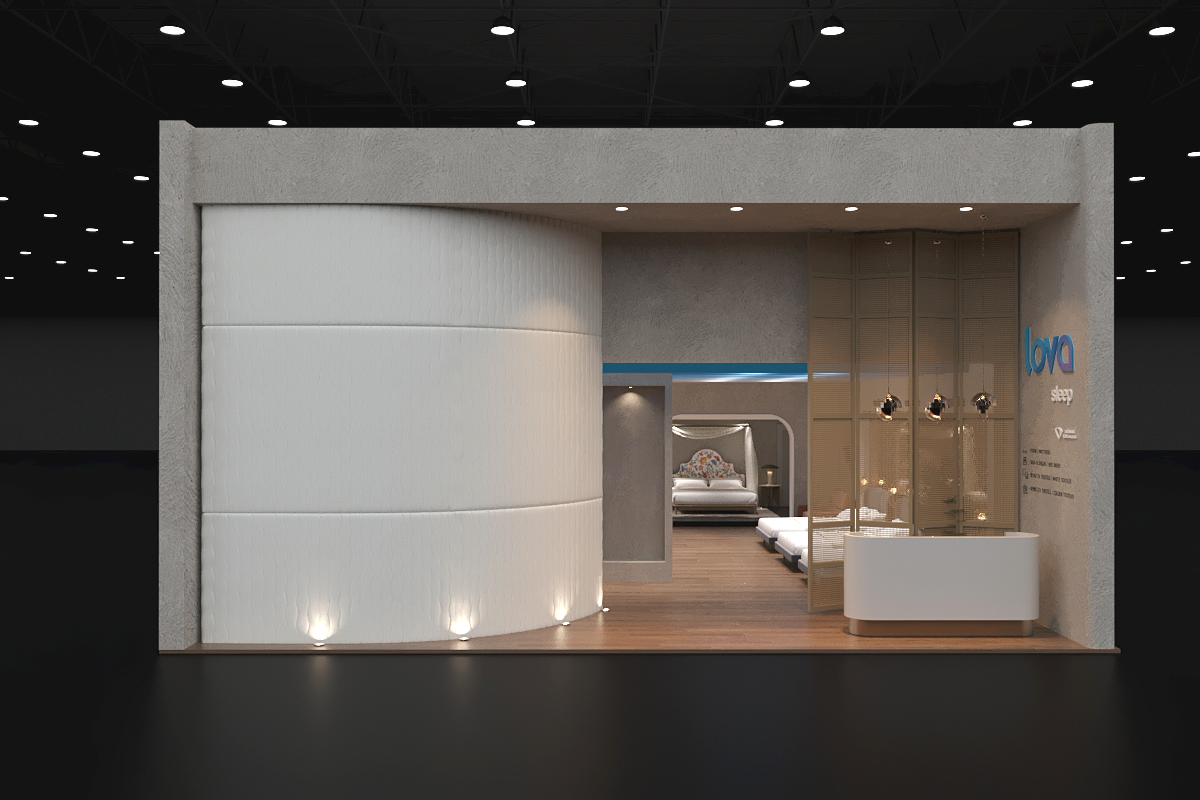 Las Vegas Sleep Expo Booth - Lova Custom Stand